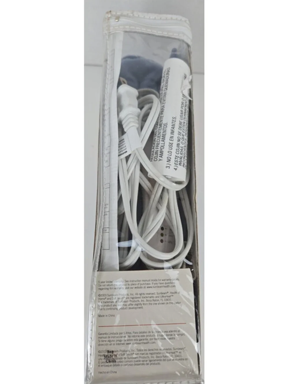 Sunbeam Heating Pad L Pain Relief  4 Settings Auto Shut Off 12 X 19
